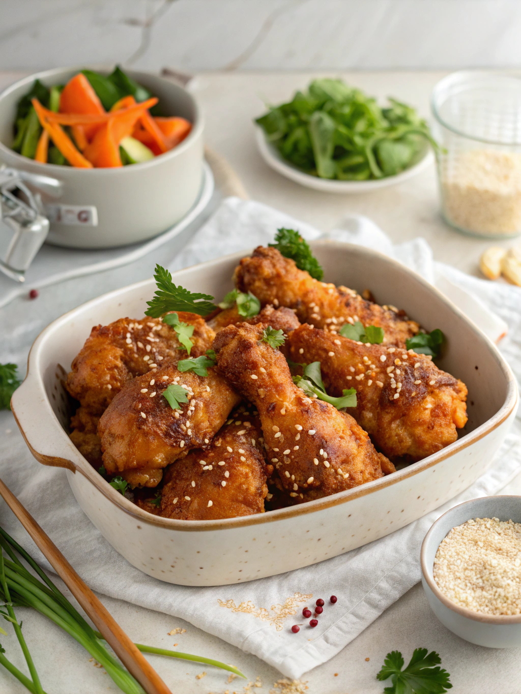 Baked Hot Honey Chicken - Crispy, Crunchy & Full of Flavor