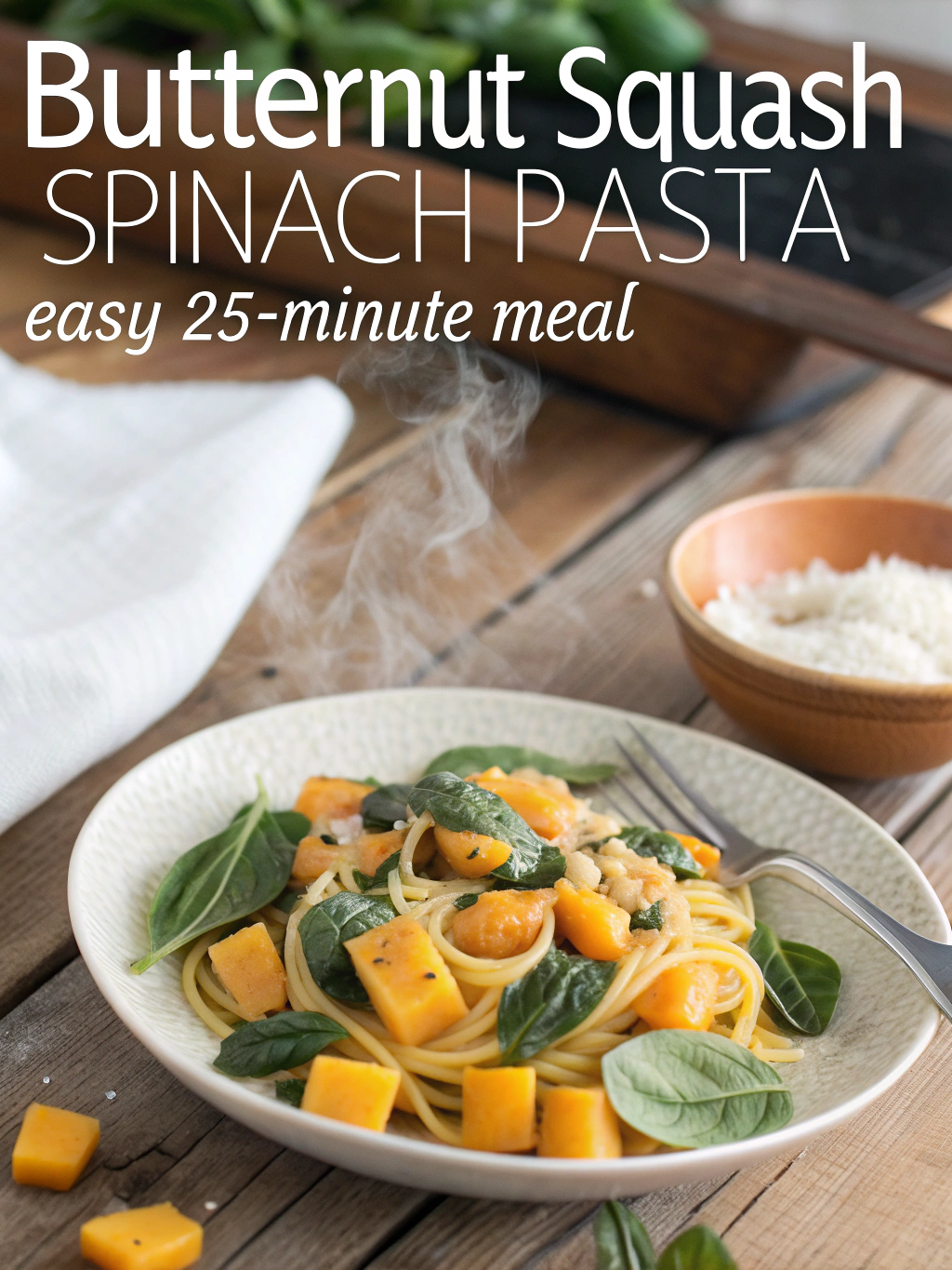 Butternut Squash Spinach Pasta – Easy 25-Minute Meal