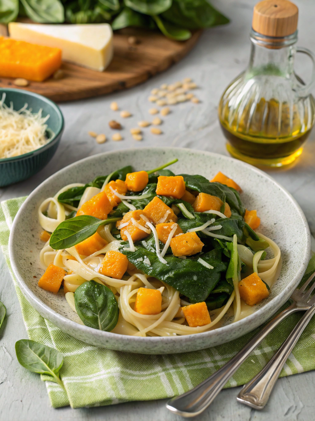 Butternut Squash Spinach Pasta – Easy 25-Minute Meal