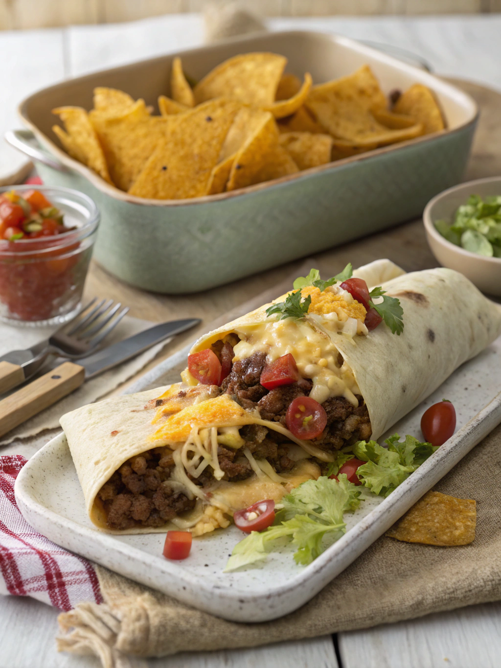 Cheesy Beef and Nacho Wrap – How to Make 5 Quick Tex-Mex Meals