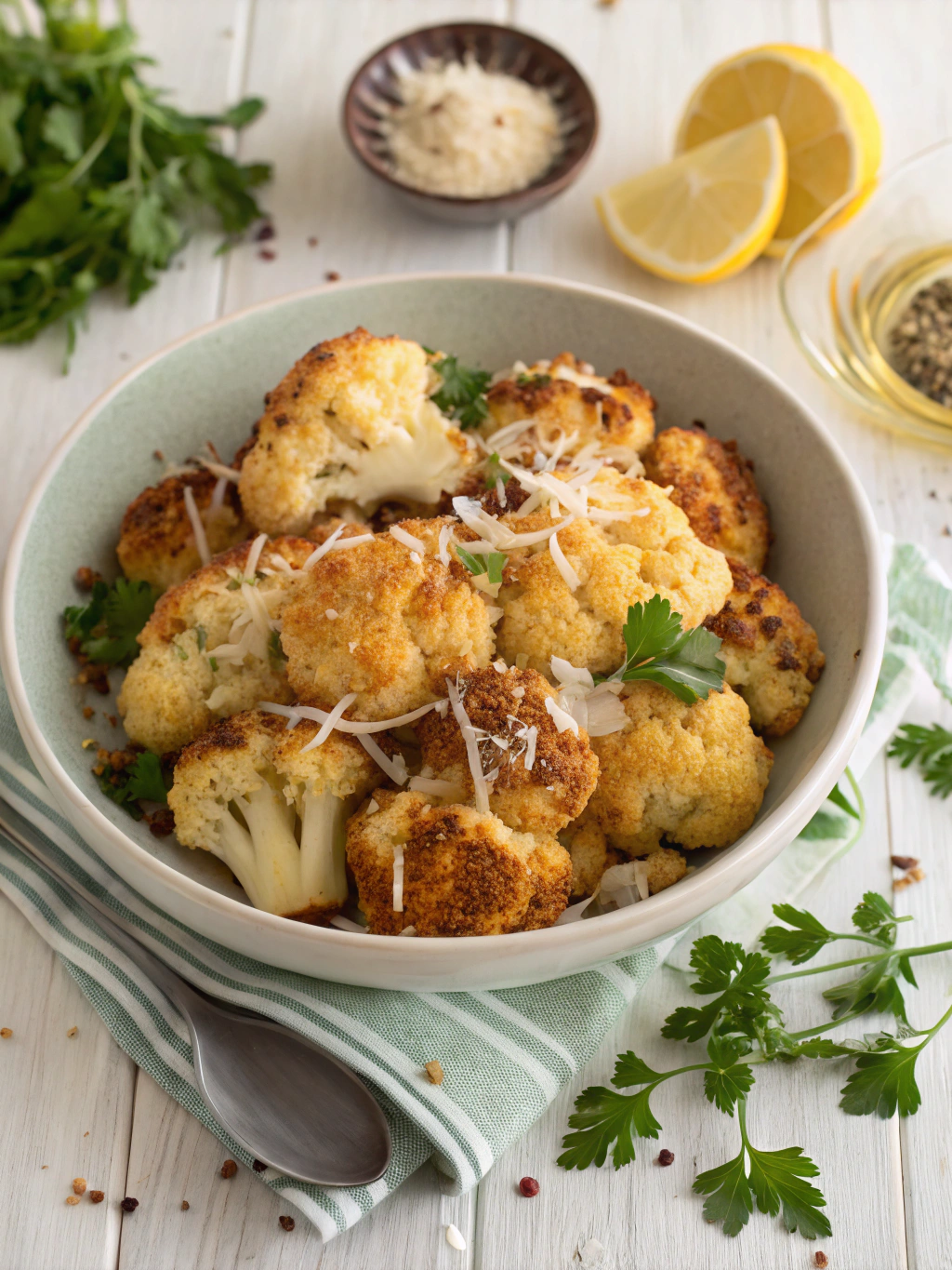 Crispy Parmesan Roasted Cauliflower Recipe – Easy and Delicious