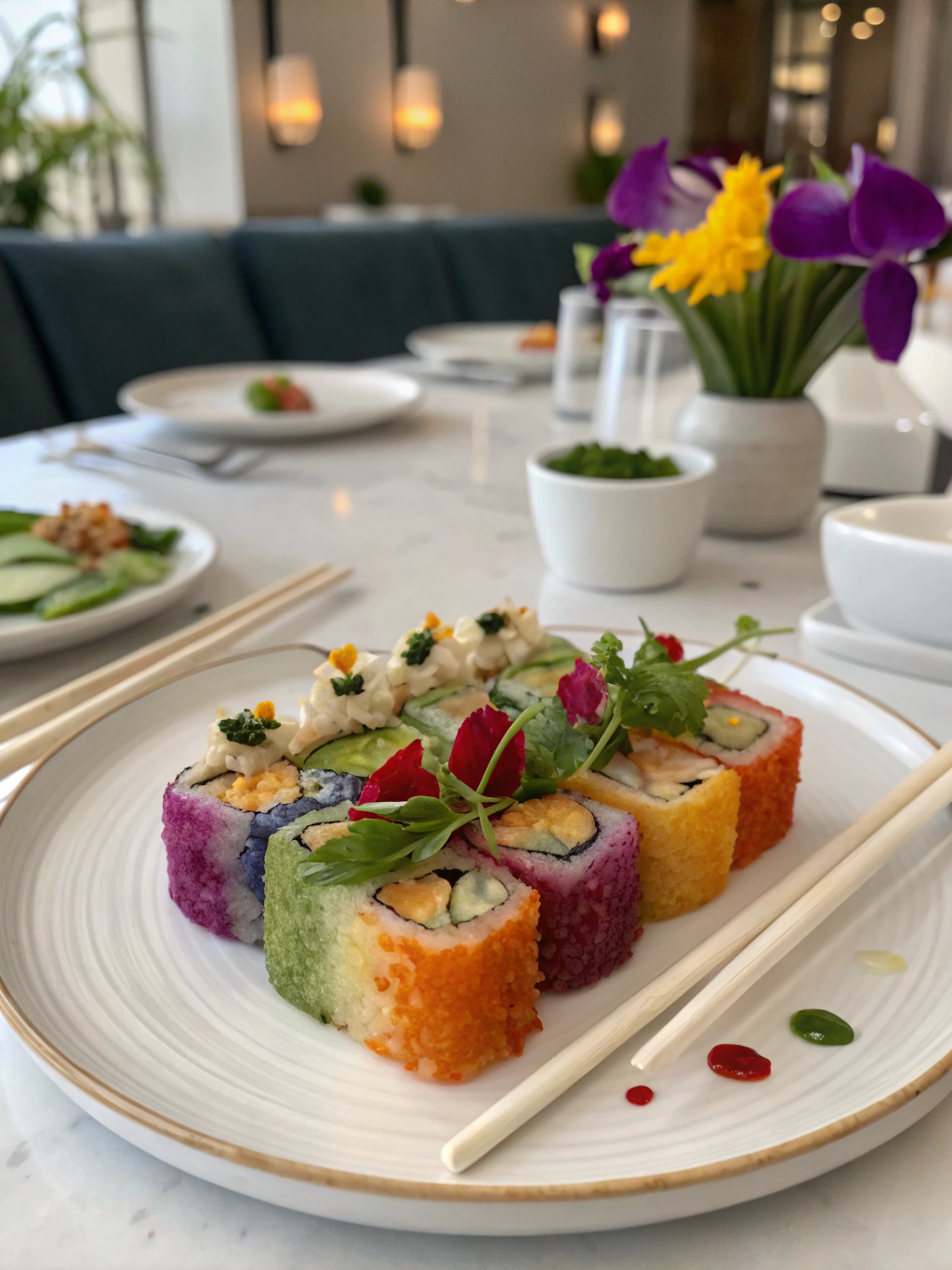 Crispy Tofu Rainbow Sushi Rolls: How To Make 7 Easy Vegan Recipes