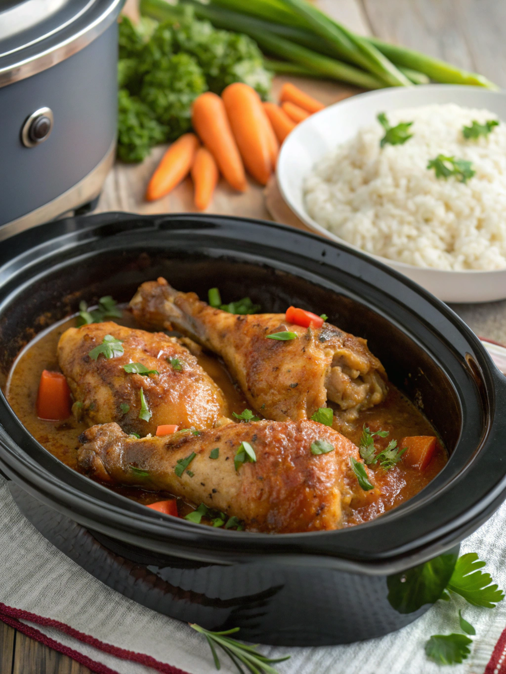 Crockpot Smothered Chicken Legs Recipe - Easy Slow Cooker Meal