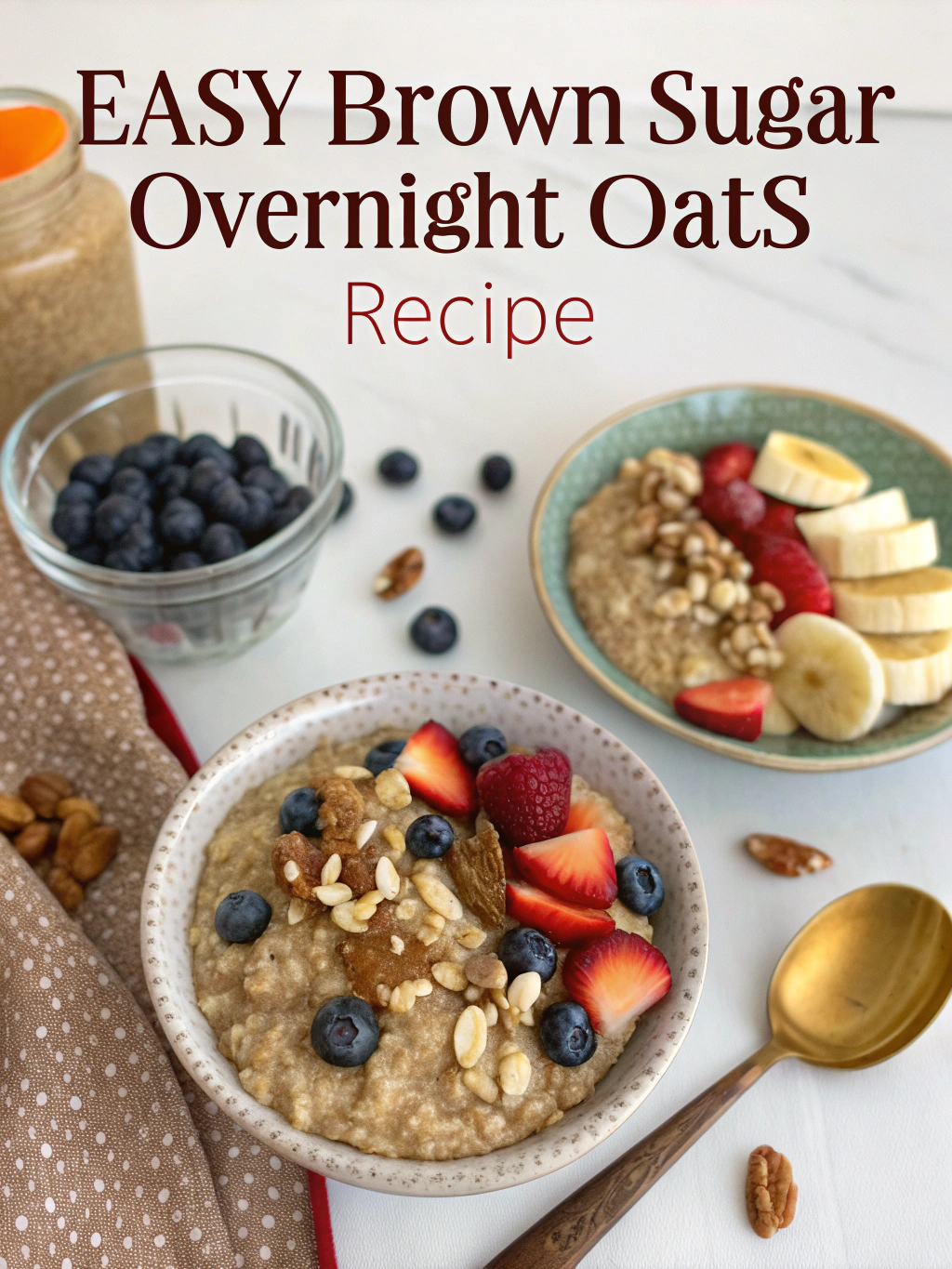 Easy Brown Sugar Overnight Oats Recipe | Perfect Breakfast