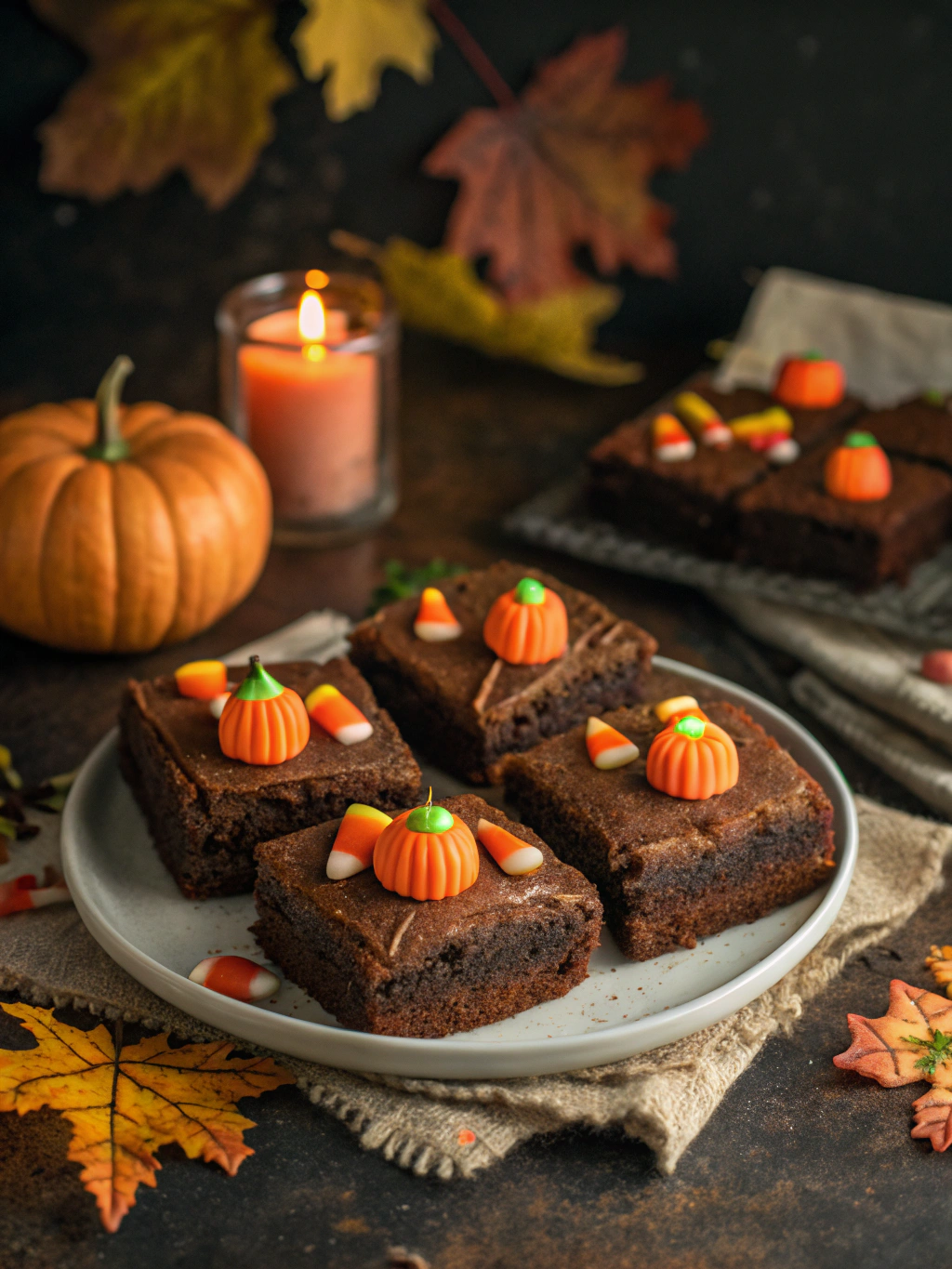 Easy Halloween Pumpkin Brownies – Festive Fall Treats