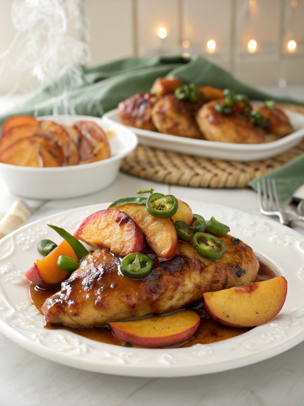 Jalapeño Peach Glazed Chicken – Sweet and Spicy Recipe