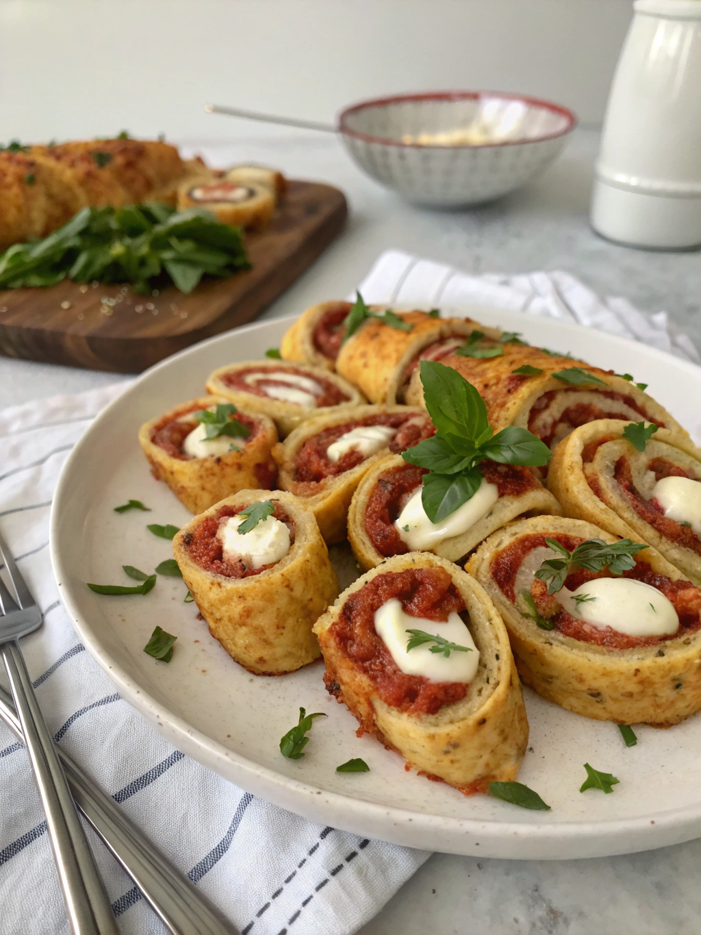 Keto Pizza Roll-Ups Recipe