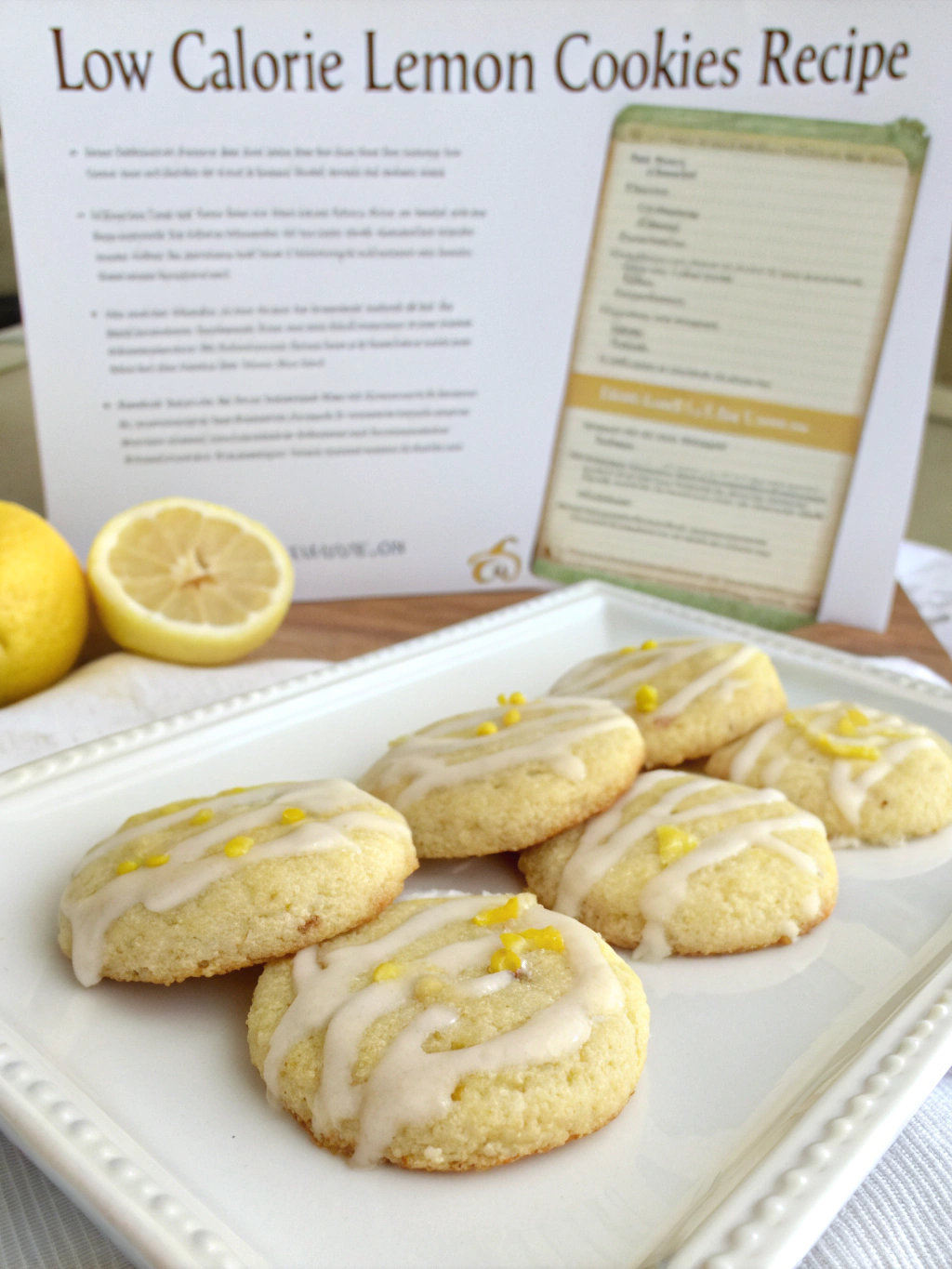 Low-Calorie Lemon Cookies Recipe