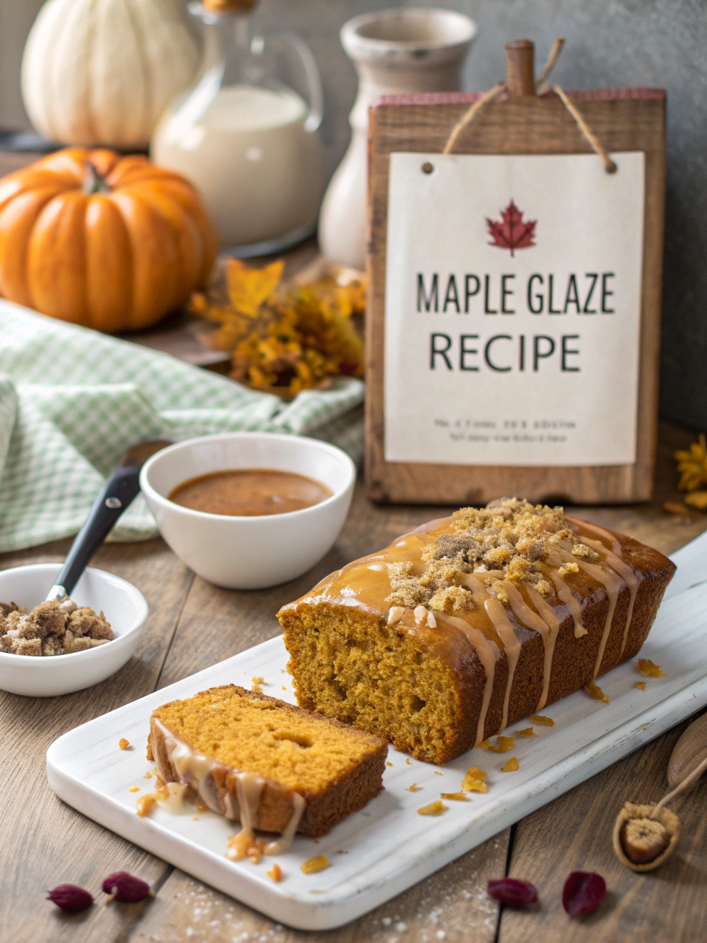 Pumpkin Bread with Maple Glaze Recipe