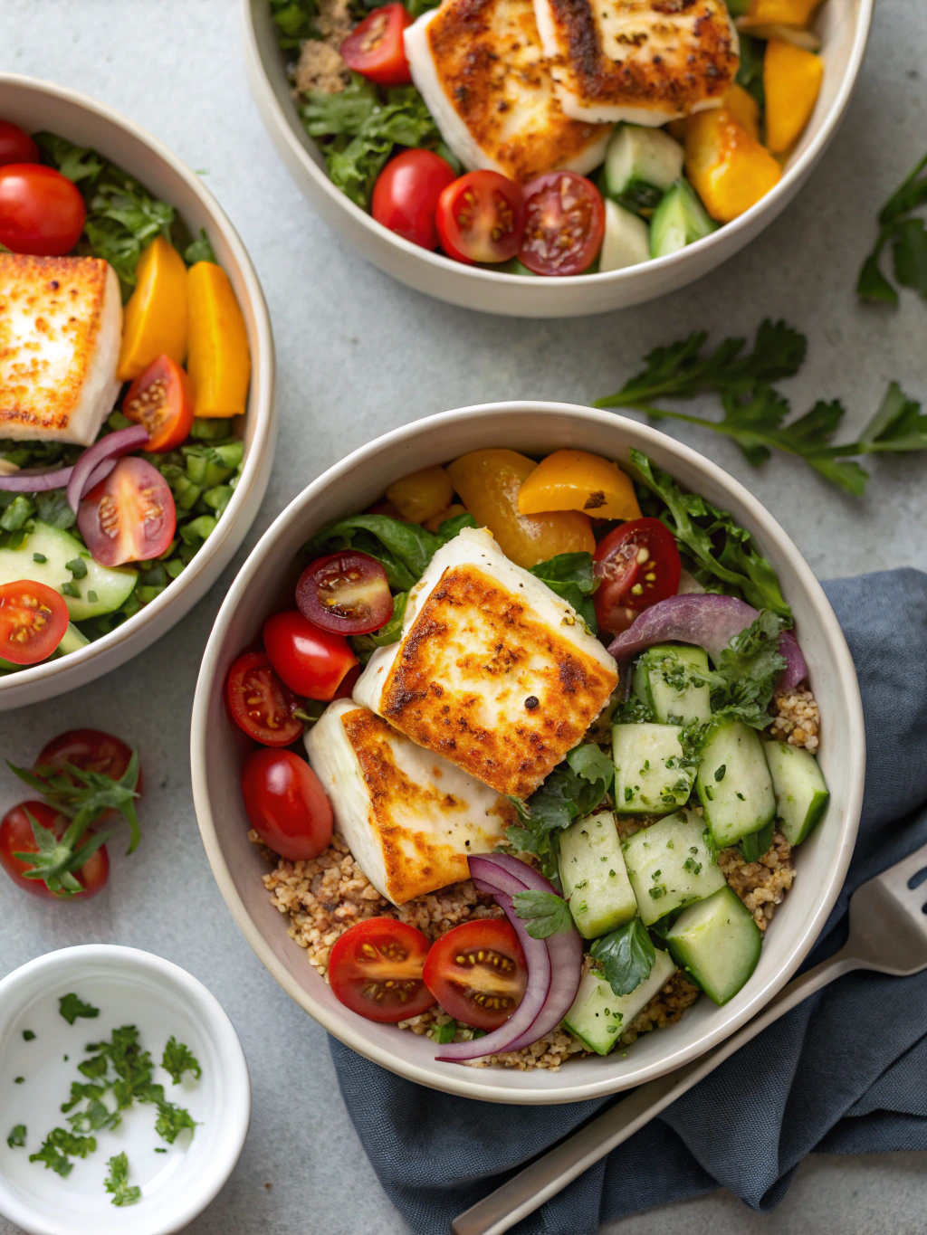 Sheet Pan Halloumi Bowls – Easy 30-Minute Meal