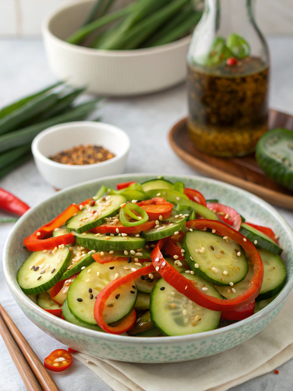 Spicy Korean Cucumber Salad Recipe: How to Make it in 15 Minutes