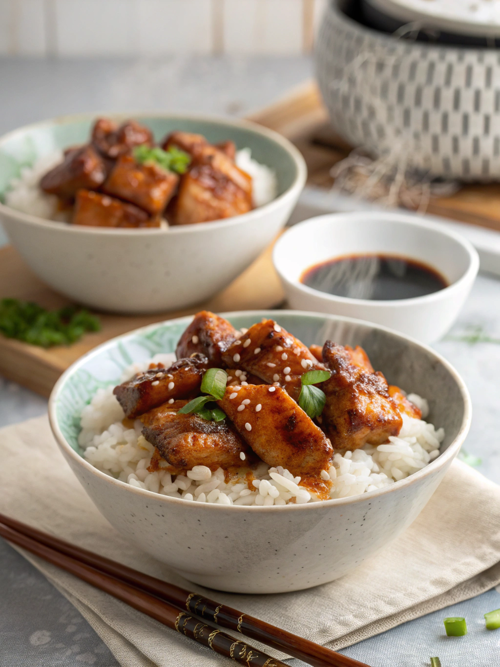 Sticky Chicken Rice Bowls – A Flavorful & Easy Meal!