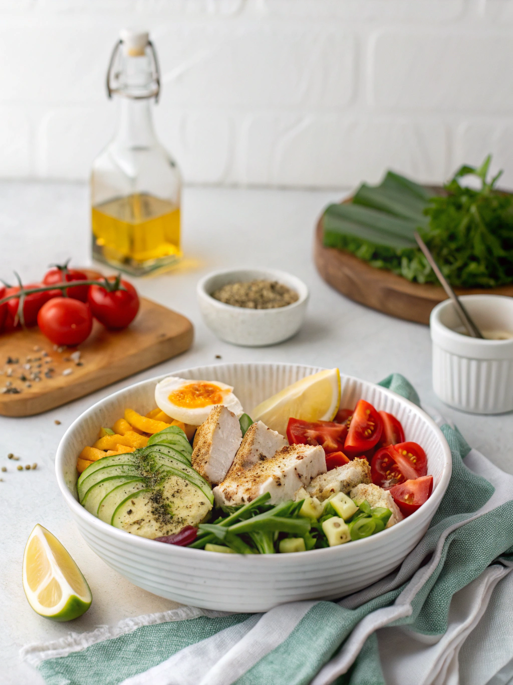 easy low carb dinner recipes kitchen counter preparation